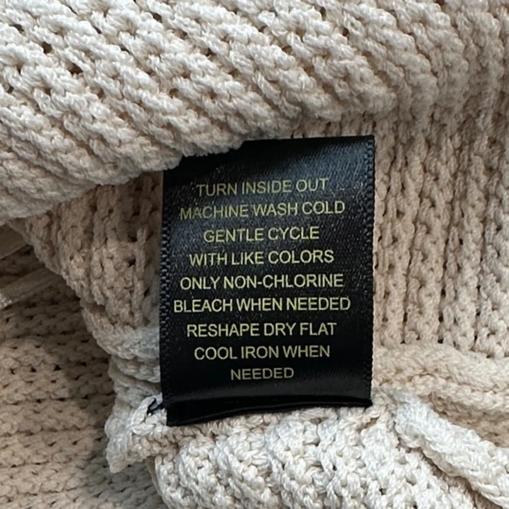 House of Harlow 1960 Ivory Knit Crop Top- Small - tank top- stretch - Picture 10 of 10